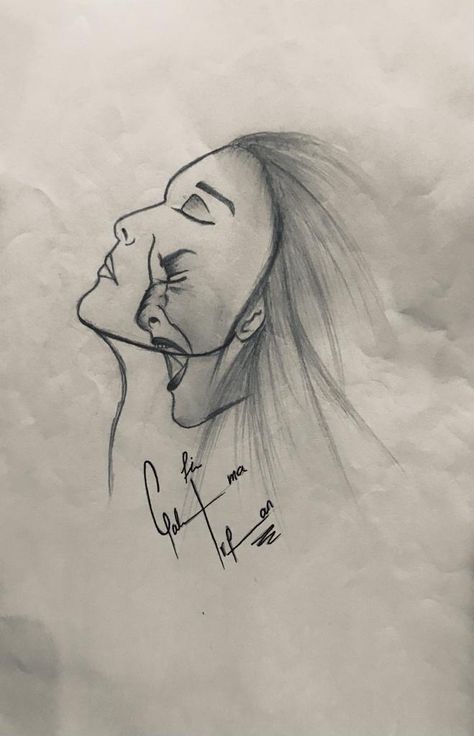 deep meaning girl pencil sketch...if any one is interesed in this painting can buy it from me...please leave a message for me in comments.... and the delivery is in lahore, pakistan only Easy Drawings With Meaning Deep, Feeling Sketches Drawings, Pencil Art With Deep Meaning, Thoughtful Drawings Deep, Simple Painting With Meaning, Sketch With Deep Meaning Pencil, Drawing With Deep Message, Doodles About Heartbreak, Deep Sketch Ideas Easy