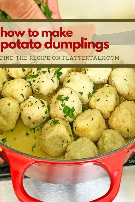 Leftover Mashed Potato Dumplings, Homemade Potato Dumplings, Potatoe Dumplings Polish, Potato Dumplings With Instant Potatoes, Polish Dumplings Recipe Homemade, Potato Dumplings For Soup, How To Make Potato Dumplings, Potato Dumplings Recipe Homemade, Potato Soup Dumplings