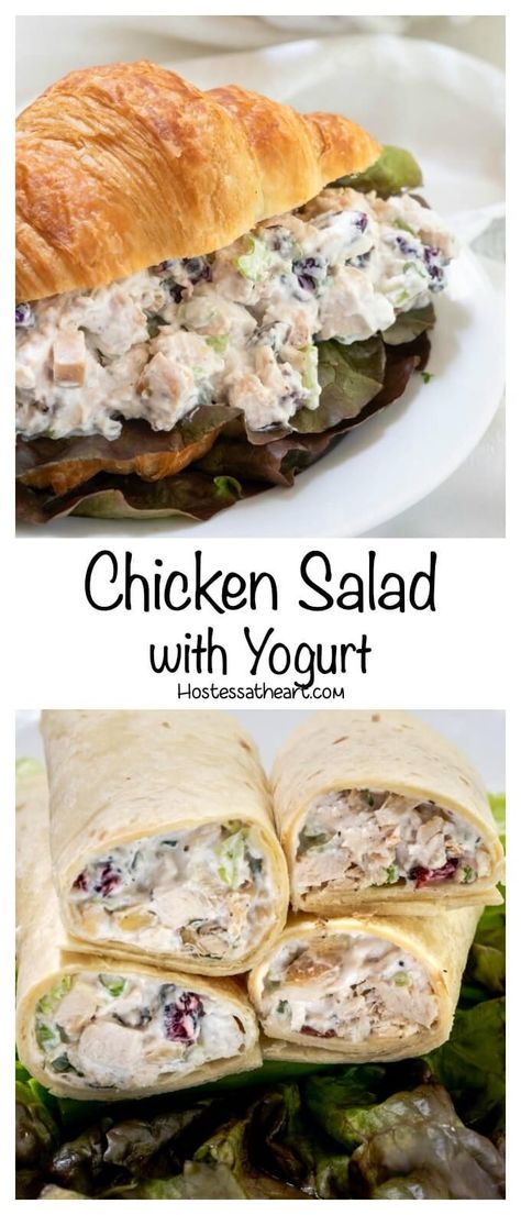 Chicken Salad Yogurt, Chicken Salad With Yogurt, No Mayo Chicken Salad, Chicken Salad No Mayo, Mayo Chicken, Yogurt Chicken Salad, Rice Side, Yogurt Recipes, Cheese Flavor