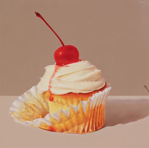 Oriana Ingber Maraschino Cherry, Cherry On Top, Frosting, Cupcake, Cherry, White, Design