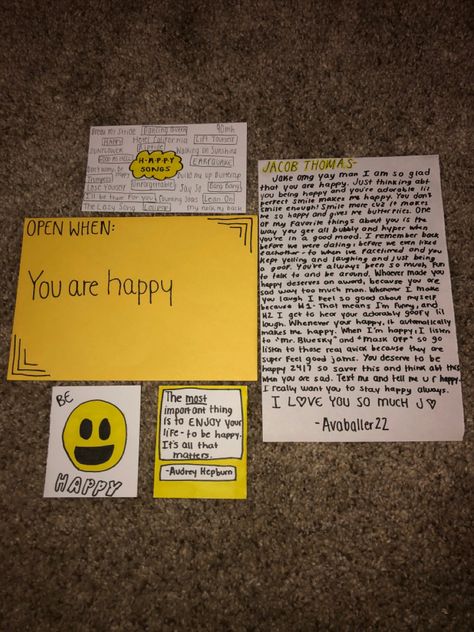 Open When U Need A Laugh, Open When You Are Nervous, Open When You Want To Break Up, Things To Put In Open When Letters Best Friend, Open When You Need A Compliment, Open When You Feel Happy, Open When You Have A Good Day, Open When You Are Hungry, Open When You’re Happy Letter