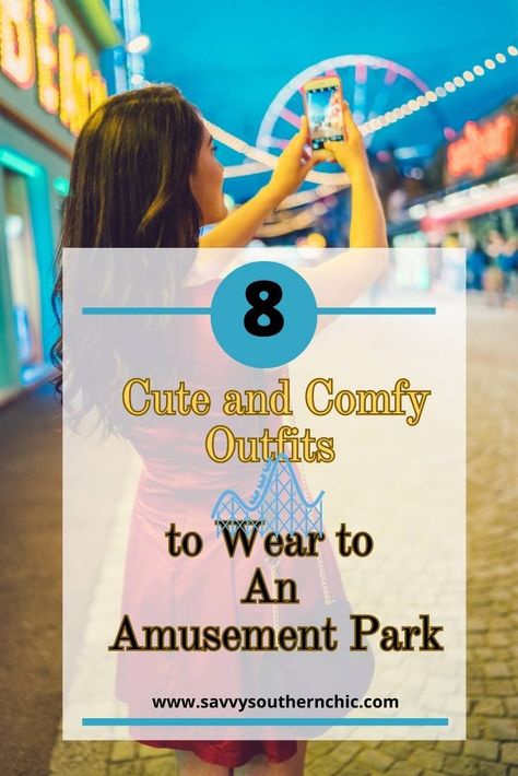 Amusement Parks Outfit Summer, Boardwalk Outfit Spring, Going To The Zoo Outfit Summer, Theme Park Outfits 2023, Outfit For Fair Summer, Clothes For Amusement Park Outfit Ideas, Valley Fair Outfits, Amusment Parks Outfit Winter, Amusement Park Outfit Hot Day