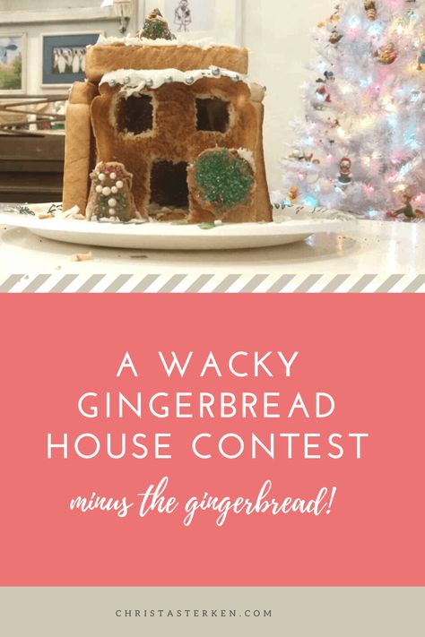 Alternative Gingerbread House Ideas, Gingerbread House Alternative Ideas, House Alternatives, Gingerbread Story, Gingerbread House Competition, Christmas With The Kranks, Pizzelle Cookies, Cheese Whiz, Bread Alternatives