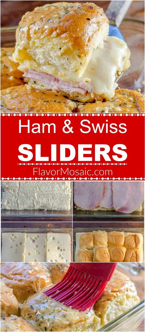 Dijon Butter, Roll Sliders, Ham And Swiss Sliders, Ham Sliders, Sandwich Wraps Recipes, Hawaiian Roll Sliders, Ham And Swiss, Hawaiian Roll, Best Sandwich Recipes