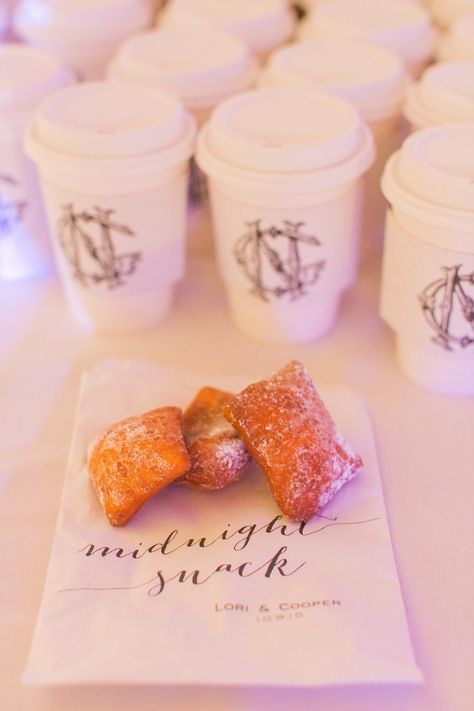 Bayou Wedding, Wedding Snack, Cocktail Hour Food, Reception Desserts, Backyard Tent, Wedding Snacks, Biscuit Sandwich, Nola Wedding, Carnival Food