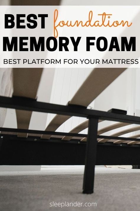 How to choose the best foundation for a memory foam mattress - your guide by Sleeplander.com #bedroomdecor #sleephealthy #memoryfoam #sleeplander Squeeky Bed Frame, Box Spring Bed Frame, The Best Foundation, Mattress Buying, Sleep Health, Bedroom Color Schemes, Best Foundation, Best Mattress, Frame Crafts