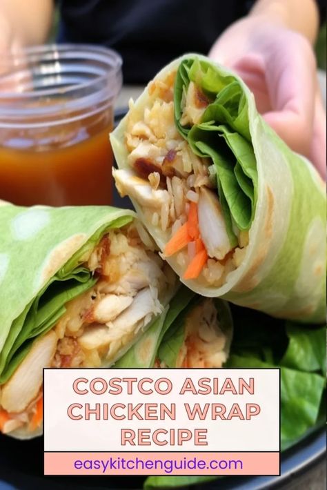 Last Updated on October 3, 2023 As summer is approaching, there’s no better way to enjoy the warm weather than with a delicious wrap! Costco’s Asian Chicken Wrap, a popular item from Kirkland Signature, has garnered much attention for its flavorful combination of ingredients and convenience. This ready-to-eat wrap is loaded with flavors to give ... <a title="Costco Asian Chicken Wrap Recipe – Easy Kitchen Guide" class="read-more" href="https://easykitchenguide.com/costco-asi... Asian Chicken Wrap Recipes, Asian Chicken Salad Wrap, Asian Wraps Recipes, Costco Asian Chicken Wraps Recipe, Asian Lettuce Wraps Chicken, Meal Categories, Asian Wraps, Chicken Wrap Recipes Easy, Asian Chicken Wraps