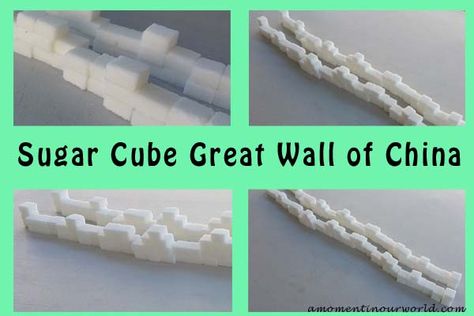 Sugar Cube Great Wall of China - Simple Living. Creative Learning Steam Night, Around The World Theme, Lots Of Books, Toddler Organization, Classroom Lesson Plans, China Crafts, World Thinking Day, 7 Wonders, Spiralizer Recipes