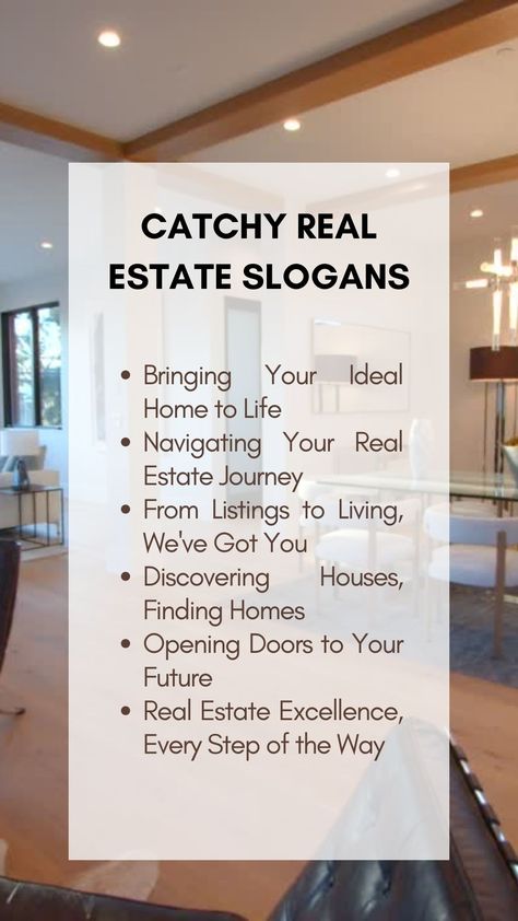 160 Cathcy Real Estate Slogans (+Infographic) - Brand Peps Real Estate Testimonials, Catchy Real Estate Quotes, Real Estate Tag Lines, Real Estate Captions, Real Estate Creative Ads, Real Estate Marketing Gifts, Real Estate Marketing Quotes, Real Estate Slogans, Real Estate Agent Branding