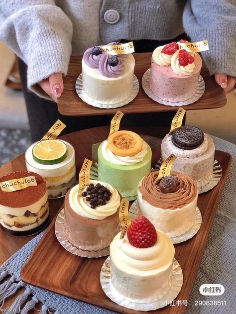 Mini Torte, Pretty Dessert, حلويات صحية, Home Bakery, Fancy Desserts, Korean Aesthetic, Bakery Cafe, Mind Body And Soul, Cute Desserts