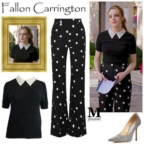 Fallon Carrington Outfit, Fallon Outfits, Dynasty Fallon, Carrington Dynasty, Dynasty Closet, Boss Lady Outfit, Dynasty Outfits, Fallon Carrington, Pop Culture Fashion