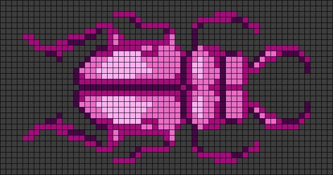 Pixel Beetle, Beetle Perler Beads, Insect Alpha Pattern, Bug Grid Pattern, Bug Pixel Art Grid, Bug Tapestry Crochet, Beetle Alpha Pattern, Bug Alpha Pattern, Bug Perler Bead Patterns