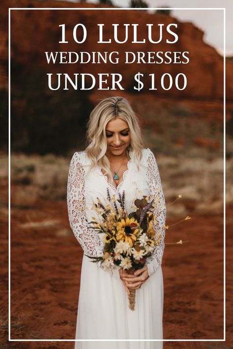 If you are looking for an affordable option for your wedding or elopement dress, here are 10 great options from Lulus to get you started with your budget shopping. Cheap Long Sleeve Wedding Dress, 2023 Winter Wedding Dresses, Wedding Dress For Eloping, Amazon Wedding Dress Bridal, Wedding Dress Budget, Cheap Elopement Dress, Affordable Wedding Dresses Under 500, Wedding Dress Under $250, Second Wedding Ideas Dresses