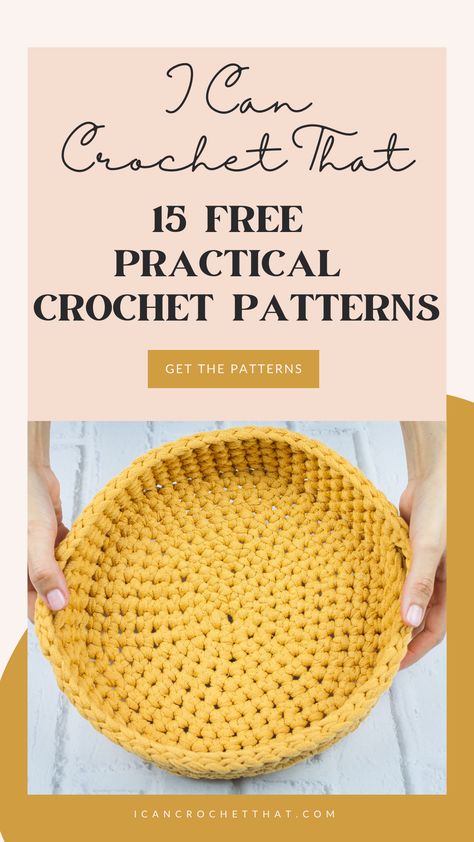 Amigurumi Patterns, Practical Crochet, Crochet Projects To Sell, Modern Haken, Crochet Project Free, Quick Crochet Projects, Fast Crochet, Crochet Basket Pattern Free, Quick Crochet Patterns