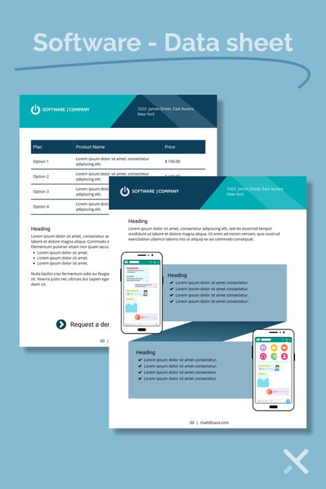 Put all important information about your software into a data sheet /product sheet and send it to potential clients.  #template #design #datasheet #productsheet #software #business Product Data Sheet Design, Product Sheet Design Layout, Datasheet Design, Data Sheet Design, Documents Design, Web Banner, Data Sheets, Software Design, Vector Logo