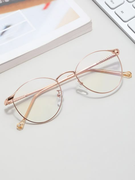 Women Accessories Specks Frames Women, Metal Glasses Frames For Women, White Frame Glasses, Specs Frames Women, Aesthetic Glasses Frames, Glasses Frames For Girl, Clear Glasses Frames Women, Glasses For Girls, Glasses Women Fashion Eyeglasses