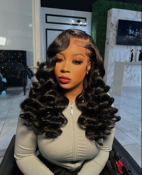 Rose Sister, Frontal Wig Hairstyles, Human Hair Lace Front Wigs, Birthday Hairstyles, Curling Hair With Wand, Hair Lace Front Wigs, Quick Weave Hairstyles, Glueless Wigs, Hair Body Wave