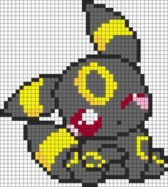 Pokemon Adorable Umbreon bead pattern Pokemon Pearl Beads Pattern, Umbreon Cross Stitch, Umbreon Perler, Pikachu Perler Bead Pattern, Stitch Perler Bead Pattern, Perler Bead Patterns Pokemon, Pokémon Perler Beads, Kawaii Perler Bead Patterns, Pokemon Kandi