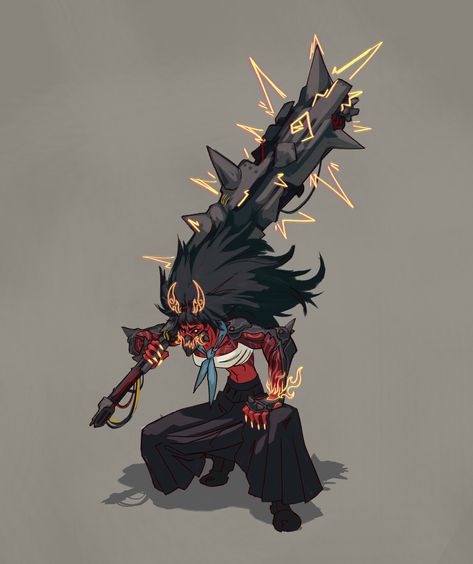 ArtStation | Alessandro Pizzi submission on Character Design 3 Headed Character Design, Cool Characters Design, Mini Character Design, Demonic Character Design, Ink Character Design, Villains Character Design, Tengu Character Design, 4 Armed Character Design, Tired Character Design