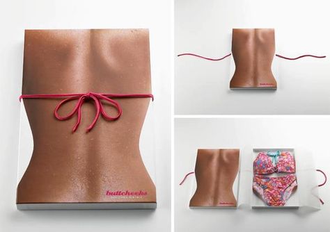 Packagin' Diy Kit Packaging Design, Cool Marketing Ideas, Interactive Packaging Design Ideas, Branding Design Packaging Clothing, Interactive Packaging Design, Swimsuit Packaging, Genius Packaging, Interactive Packaging, Creative Packaging Design Inspiration