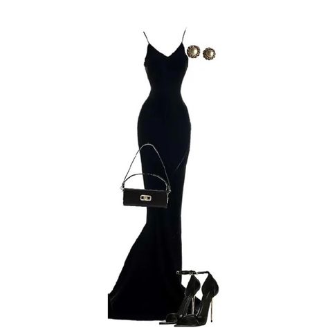 Polyvore Dresses Elegant, Black Dress Polyvore, Extravagant Outfits, Dresses Polyvore, Polyvore Dress, Dress Polyvore, Dress And Boots, Evening Gown Dresses, Black Outfits