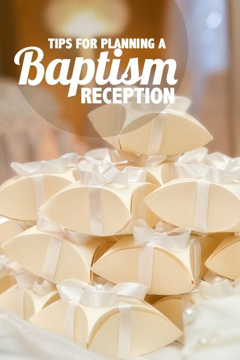 Tips for Planning a Baptism/Christening Reception - Everyday Party Magazine Christening Thank You Gifts, Baptism Thank You Gifts, Catholic Baptism Party, Baptism Reception Ideas, Babtisim Cake Girl, Babtisim Cake Boy, Baptism Party Food, Diy Baptism Decorations, Baby Baptism Ideas