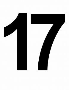 Large Number 17 Printable Large Printable Numbers, Numbers Printable, Number Templates, Black Numbers, Number 16, 17 Black, Large Numbers, Printable Numbers, Templates Printable Free