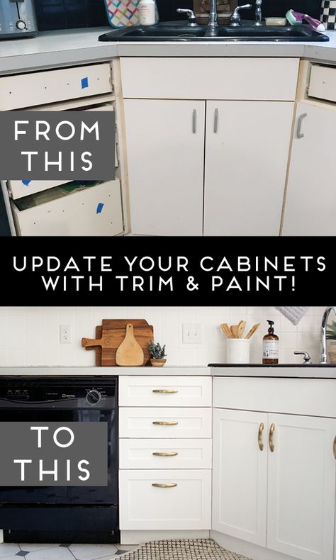 Painting Laminate Cabinets, Kitchen Renovation Diy Ideas, Kitchen Cabinet Plans, Laminate Kitchen Cabinets, Update Kitchen Cabinets, Laminate Cabinets, Update Cabinets, Laminate Kitchen, Diy Kitchen Renovation