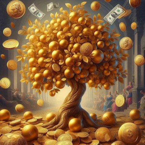 Golden Tree Challenge by @celedrine_art #celedrineapril2024 Thank you so much @galactic_ai_art for inviting me! Well, I need one of this at home. 😜 For this I would like to invite: @margareth_ai_creative @mr_jones_nc @projectsclipintoai @layla95manuel94 Thanks!!! #aiart #iaart #iaarte #iaartebr #ia #inteligenciaartificial #ai #creators #artificialinteligence #instaart #digitalart #aiartcommunity Android Art, Golden Tree, Money Tree, Money And Happiness, Tree Art, Insta Art, Thank You So Much, At Home, Thank You