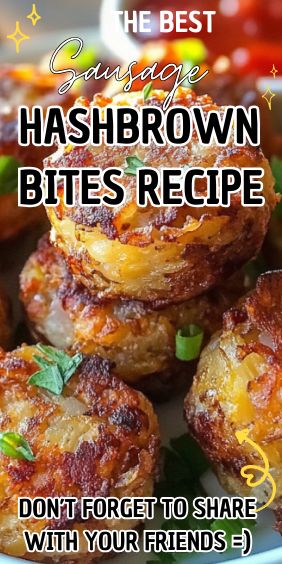 Easy Sausage Hashbrown Bites Recipe Hashbrown Bites Recipes, Hashbrown Sausage Bites, Crispy Hashbrown Sausage Bites, Sausage Hashbrown Bites, Hashbrown Bites, Breakfast Sausage Recipe, Hashbrown Breakfast, Sausage Bites, Vegetarian Substitutes