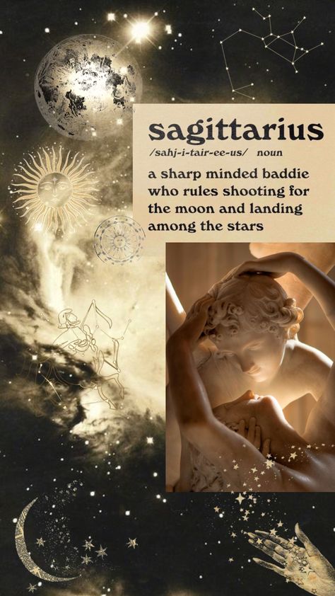 Saggitaurus Aesthetic, Sagittarius Season Aesthetic, Moon In Sagittarius Aesthetic, Aesthetic Wallpaper Sagittarius, Sagittarius Sun Aesthetic, Saggitarius Aesthetic Wallpaper, Sagittarius Mood Board, Sagittarius Core Aesthetic, Saggitarius Aesthetic Art