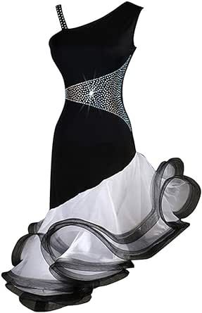 NAKOKOU Customization Made Black Latin Dance Dress Adult Latino Dress, Black Latin Dance Dress, Danza Latina, Dancesport Dresses, Latin Ballroom Dresses, Ballroom Costumes, Salsa Dress, Latin Dance Dress, Tango Dress