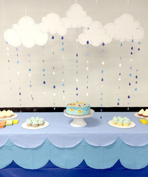 5 Delightful Umbrella Decoration Ideas to Welcome the Rains • One Brick At A Time Umbrella Decoration Ideas, Raindrop Baby Shower, Rain Baby Showers, Umbrella Baby Shower, Rain Baby, Umbrella Decorations, Sprinkle Shower, Baby Shower Cakes For Boys, Sprinkle Baby Shower