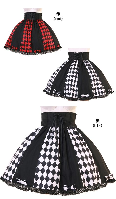 Clown Clothes, Panel Skirt, High Waist Skirt, Kawaii Fashion Outfits, 여자 패션, Gothic Lolita, Character Outfits, Lolita Fashion, Art Clothes