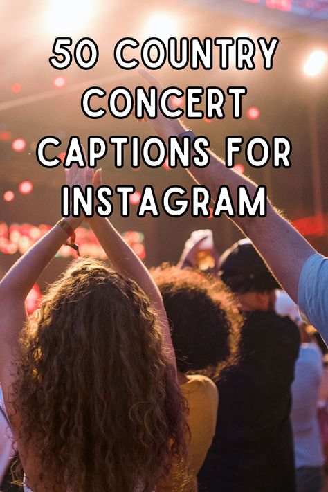 Every photo from a country concert tells its own story on Instagram, capturing the electrifying energy of the moment. But it's the caption that really sets the scene, bringing your memories to life. Here are a few ideas to spark your creativity and help you craft that standout country concert caption for your next Facebook post! Let's make those memories unforgettable. Concert Instagram Captions Country, Jason Aldean Concert Captions, Morgan Wallen Concert Captions For Instagram, Luke Bryan Concert Captions, Instagram Captions For Country Concerts, Ig Concert Captions, Country Concert Scrapbook Ideas, Cody Johnson Instagram Captions, Country Music Captions Instagram