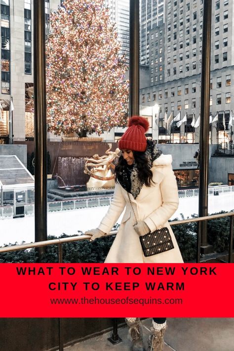 New York City Winter Outfits, Nyc Travel Outfit, Christmas In New York Outfits, City Winter Outfit, New York New Years Eve, New York City Winter, New York In December, New York Winter Outfit, What To Wear In New York