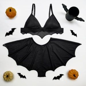 Ghost Type Trainer, Lingerie With Skirt, Goth Moodboard, Halloween Lingerie, Velvet Lingerie, Ghost Type, Clothes Business, Star Clothing, Sleep Clothes