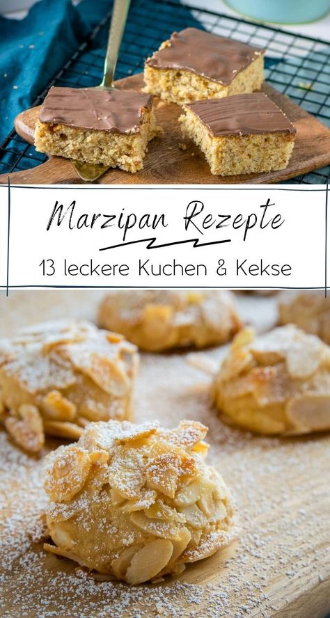 13 geniale Rezepte mit Marzipan - einfach, lecker & perfekt für Marzipanfans - Die perfekte Rezeptsammlung für alle Marzipanfans. Die Rezepte schmecken das ganze Jahr, aber in der Herbst und Winterzeit sind sie ganz besonders beliebt. #kekse #kuchen #weihnachten #marzipan #herbst Homemade Syrup, Healthy Sweets Recipes, Cookies Recipes Christmas, Marzipan, No Bake Cookies, Christmas Baking, No Bake Desserts, Biscotti, Christmas Food