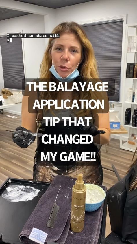 clevelandhairboss on Instagram: DO YOU EVER HAVE SPOTTING WHEN YOU DO BALAYAGE???? UNEVEN SPOTS??? NOT BLENDED ENOUGH??? This tip I’m sharing with you right here, hands-… Partial Foil Vs Balayage, T Section Balayage, Blonde Balayage How To, Bayalage Brunette Technique, Sectioning Hair For Balayage, Bayalage Foil Placement, At Home Baylage Hair, Balayage Your Own Hair At Home, Bayalage Sectioning Diy