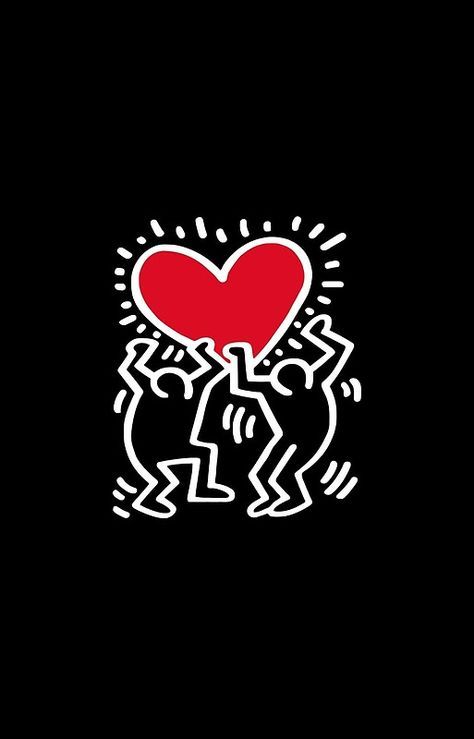 Keith Haring Poster, Art Romantique, Keith Haring Art, Haring Art, Claes Oldenburg, Tableau Pop Art, Adorable Wallpapers, Keith Haring, Android Wallpaper