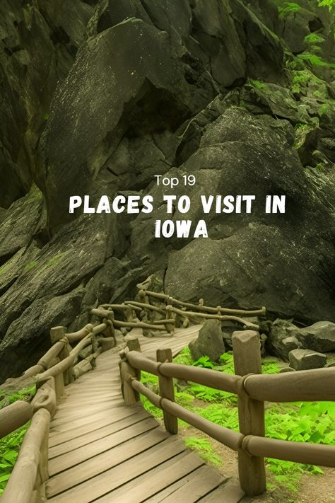 Top 19 Places To Visit In Iowa Maquoketa Caves State Park Iowa, Maquoketa Caves State Park, Field Of Dreams Movie, Iowa Road Trip, Pella Iowa, Best Rv Parks, Iowa Travel, Movie Site, Rv Road Trip