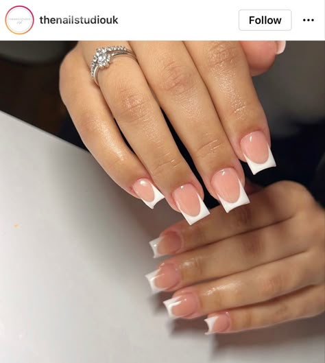 Nails Homecoming, Homecoming Nails Acrylic, Girly Acrylic Nails, French Tip Acrylic Nails, Short Square Acrylic Nails, Acrylic Nails Coffin Pink, Tip Nails, Acrylic Nails Coffin Short, Nagel Inspo