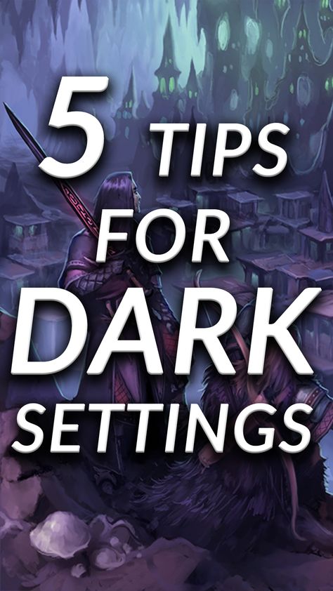 Dark Fantasy Writing Tips, Dark Fantasy Writing, Dnd Underdark, Dnd Ideas For Dms, Dnd Horror, Urban Fantasy Writing, Dark Writing Prompts, Dark Setting, Dark Writing