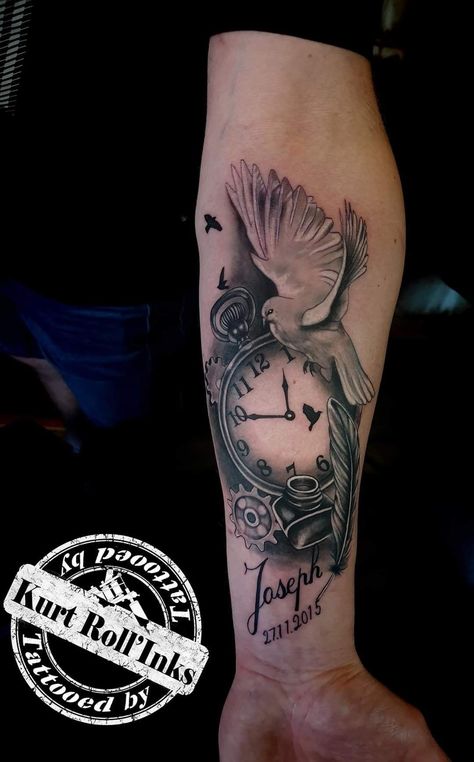 Tattoo For Dad Passing For Daughter, Tattoo For Grandfather, Pretty Skull Tattoos, Grandmother Tattoo, Dad Daughter Tattoo, Grandfather Tattoo, Daniel Tattoo, Grandpa Tattoo, Tattoos For Dad Memorial