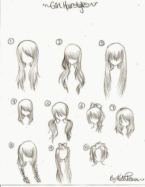 Hair to draw Beginners Sketch, Anime Drawings For Beginners, Regard Animal, Girl Hair Drawing, Girl Drawing Easy, Anime Hairstyles, How To Draw Anime, Manga Hair, Drawing Tutorials For Beginners