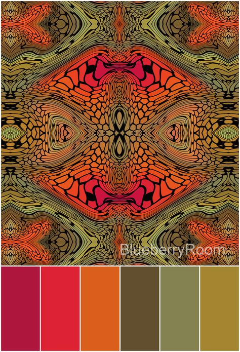 Snake Colour Palette, Mushroom Color Palette, Bright Color Combos, Mandala Colouring, Reptile House, Capsule Wardrobe Basics, Crazy Diamond, Colour Pallets, Orange Color Palettes