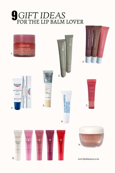 As a fellow lip balm aficionado, I know we all have preferences when it comes to lip care. Thanks to this fantastic blog, I found the top 9 lip balms that cater to different tastes, needs, and desires. I'm excited to share my findings with you - I guarantee you'll find the perfect holiday gift for yourself or your fellow lip care enthusiasts on this list! #LipBalmGifts #HolidayGiftIdeas Gifts For Myself, Glossier Balm Dotcom, Lip Balm Brands, Lip Care Products, Lip Balm Gift, Lip Care Routine, Best Lip Balm, Diy Remedies, Perfect Lips