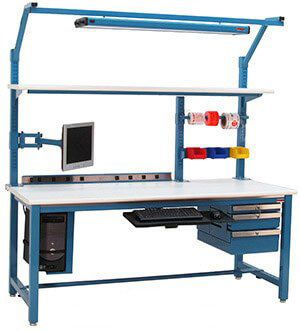 Economy Design, Industrial Workbench, Electronic Workbench, Electronics Workshop, Shop Work Bench, Shop Stool, Electronic Shop, Bench Designs, Garage Tools