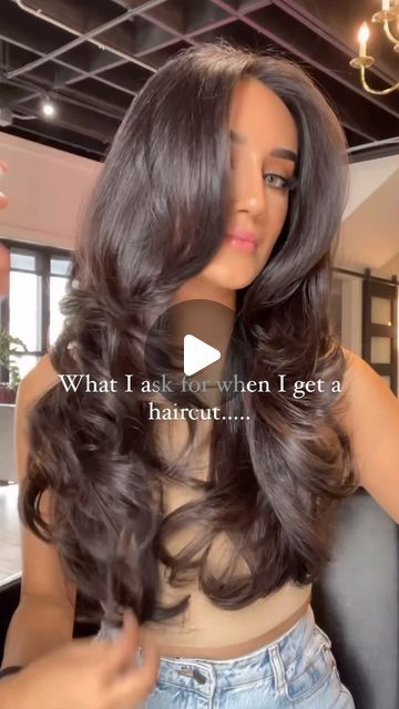 MARJAN on Instagram: "Save this for your next haircut🤍 I ask for long layer haircut with face framing and curtain bangs 💁‍♀️haircut was done by @chitabeautyofficial   #hair #layerhaircut #layercut #layers #longhair #layeredhaircut  #wakeupandmakeup #hudabeauty" Layercut Haircut Long Hair, Layer Haircut Long Hair, Long Curtain Bangs Face Framing Layers Long Hair, Layer Cut With Curtain Bangs, Framed Haircut Long Hair, Face Framing For Round Face, Face Framing Layers With Curtain Bangs, Layercut Haircut, Long Curtain Bangs With Layers