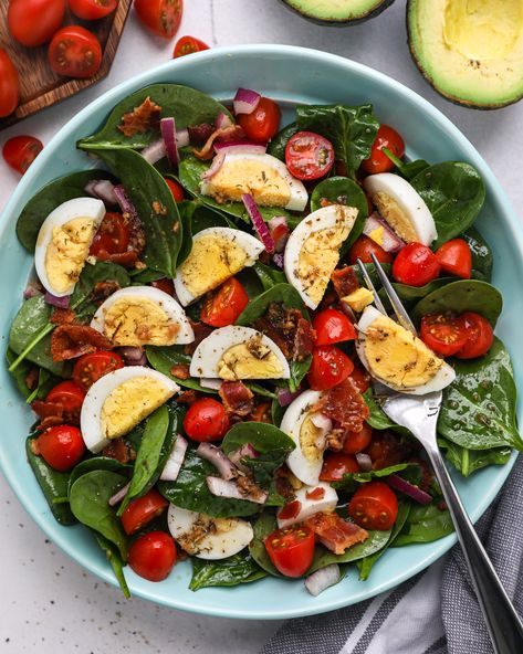 Boiled Eggs Recipes Breakfast, Boiled Eggs Recipes, Boiled Egg Salad, Bacon Egg Salad, Egg Recipes For Dinner, Tomato Mozzarella Salad, Boiled Egg Recipes, Eggs Recipes, Mozzarella Salad